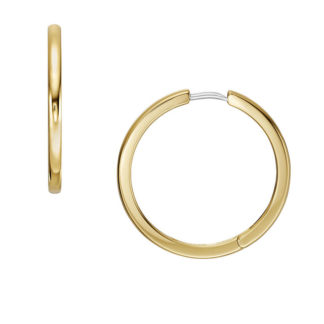 Foto 4 pulgar | Pendientes De Aro Fossil Jewelry Jf04638710 Dorado para Mujer