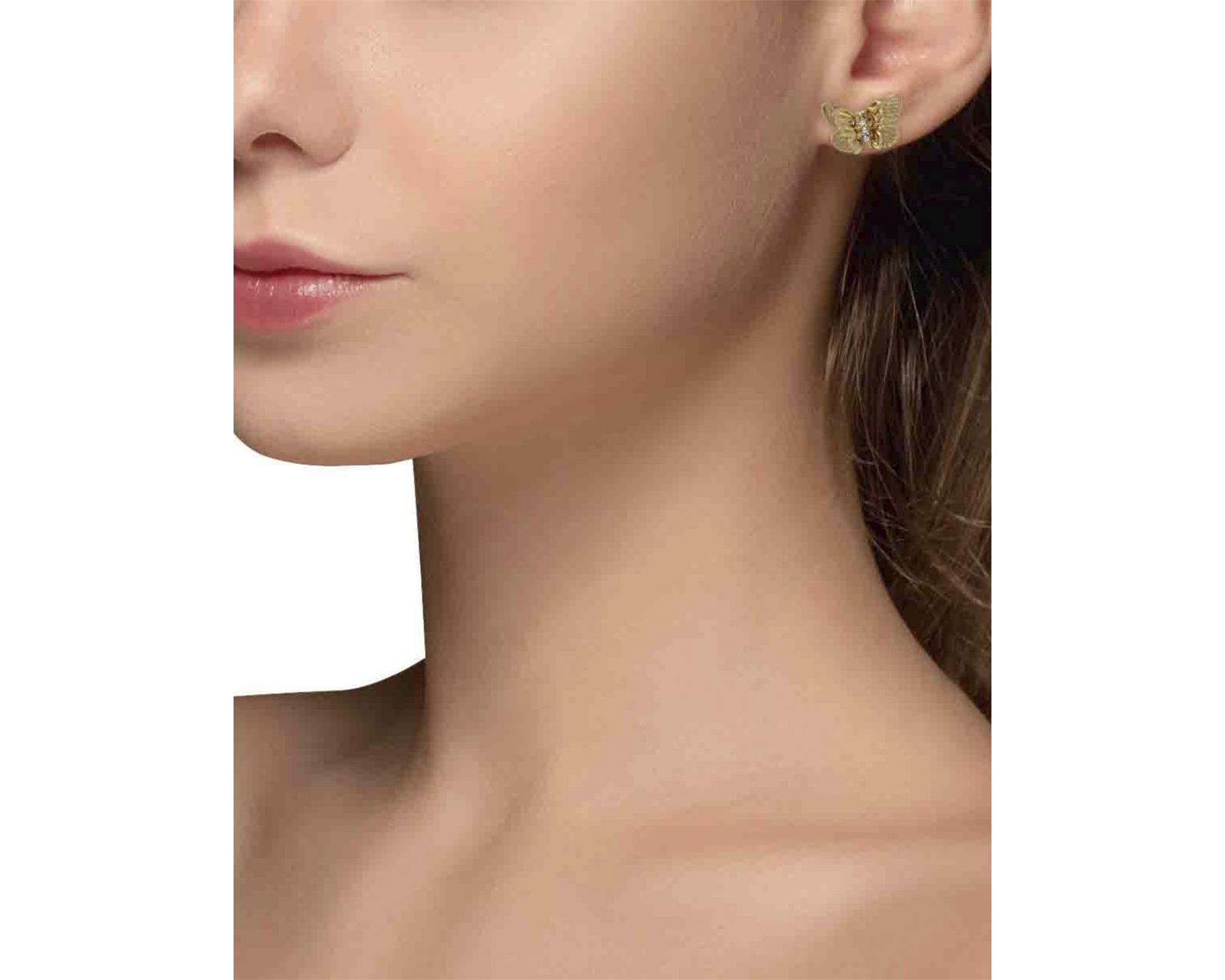 Foto 4 pulgar | Aretes Lonna & Lilly Garden Petals Cristal para Mujer