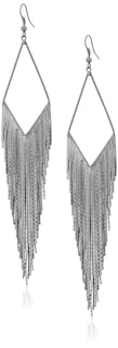 Foto 1 | Pendientes Guess Basic Con Flecos Lineales De Hematita - Venta Internacional