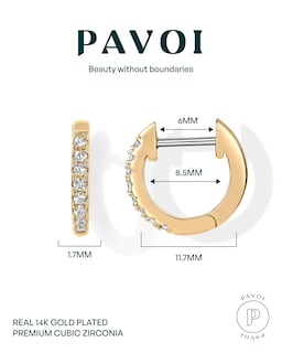 Foto 3 | Aretes Pavoi Dorados para Mujer-Venta Internacional