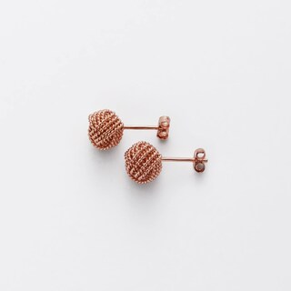 Foto 2 | Pendientes de Plata Chapados en Oro Rosa - Venta Internacional