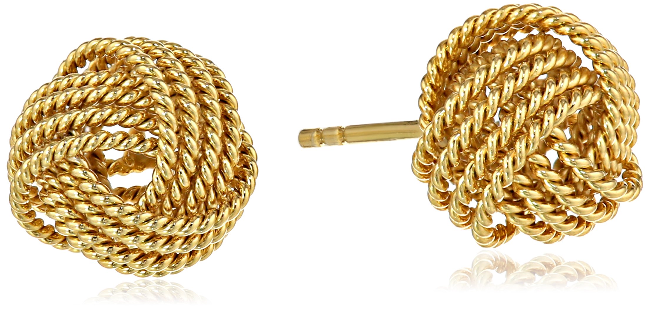 Foto 2 pulgar | Pendientes Twisted Love Knot Chapados de Oro - Venta Internacional