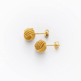 Foto 2 | Pendientes Twisted Love Knot Chapados de Oro - Venta Internacional