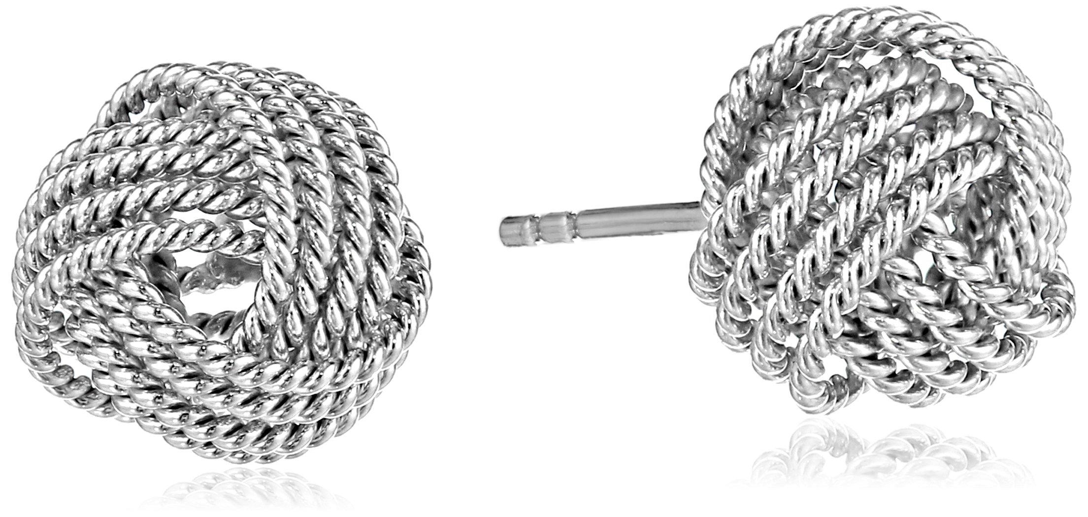 Foto 2 pulgar | Pendientes de Plata con Diseño de Nudo de Amor - Venta Internacional