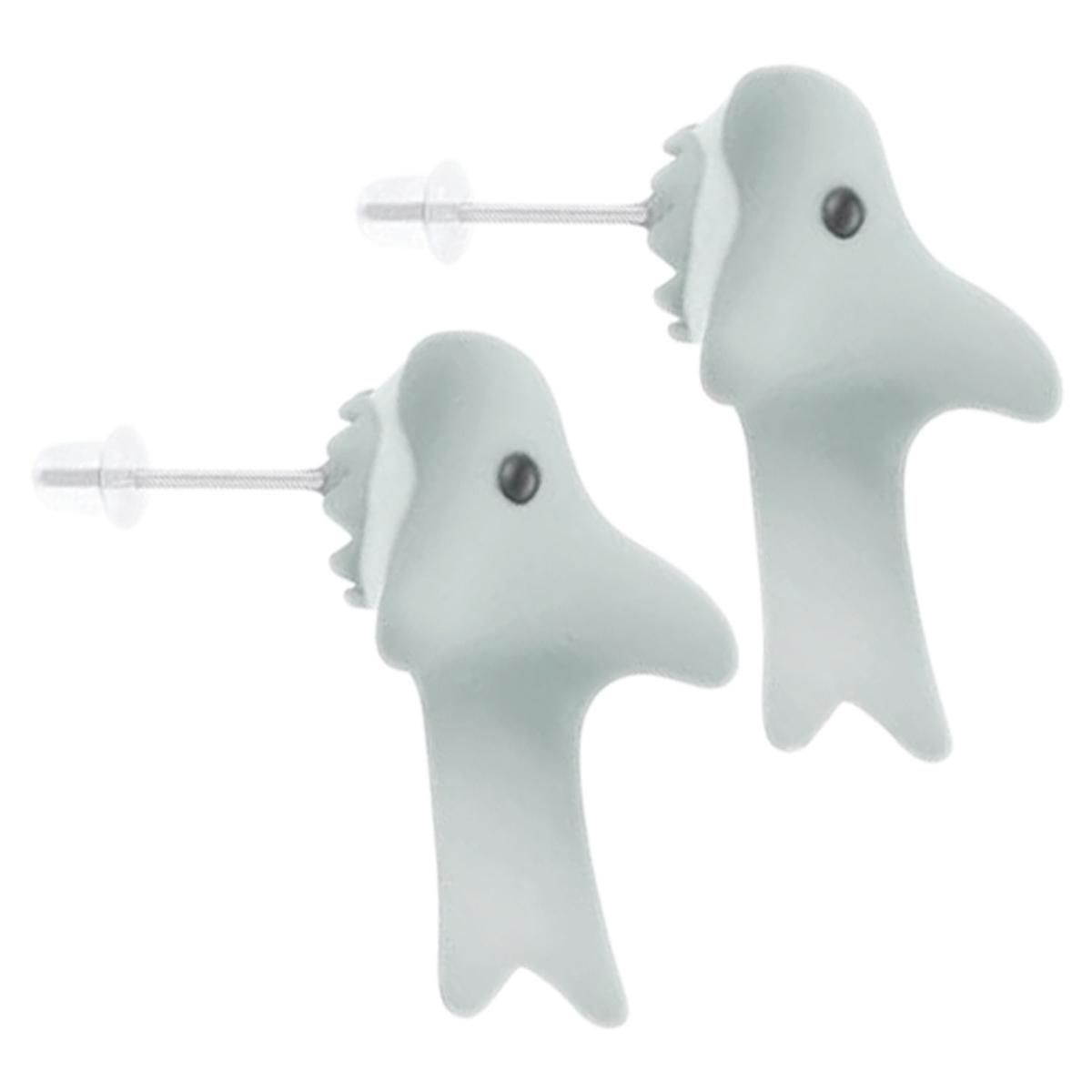 Aretes Modernos High Monaco  Mxrrn-001 1 Pieza Gris