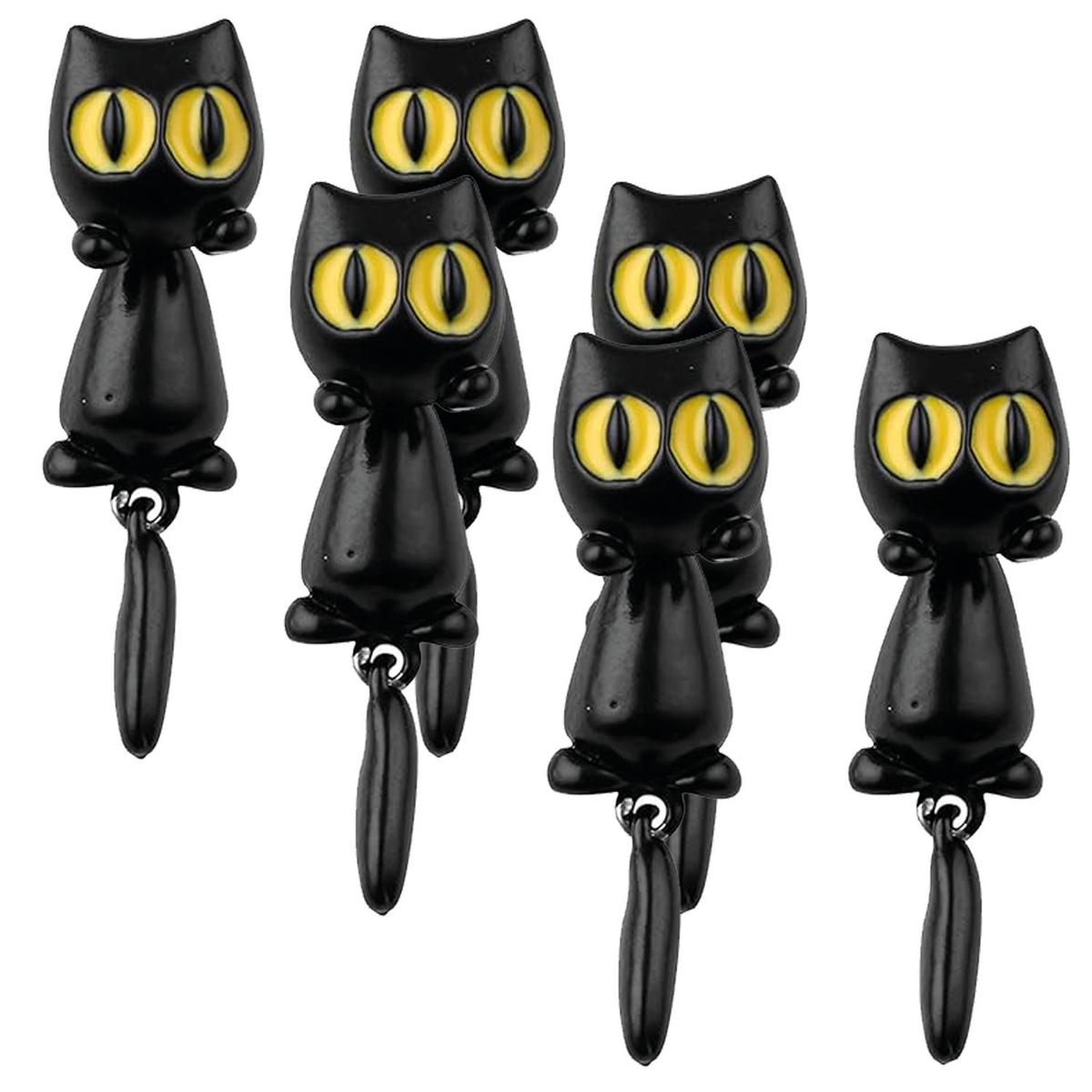 Pendientes De Niñas High Monaco  Mxura-003 3 Piezas Negro