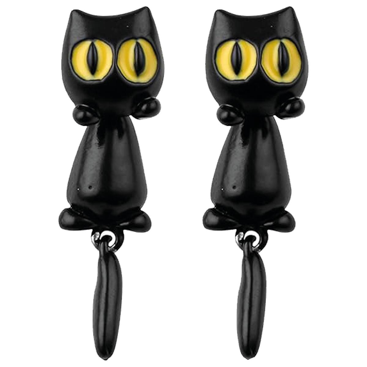 Aretes Infantiles High Monaco  Mxura-001 1 Pieza Negro