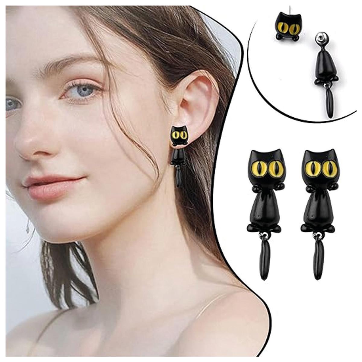 Foto 4 pulgar | Aretes Infantiles High Monaco  Mxura-001 1 Pieza Negro