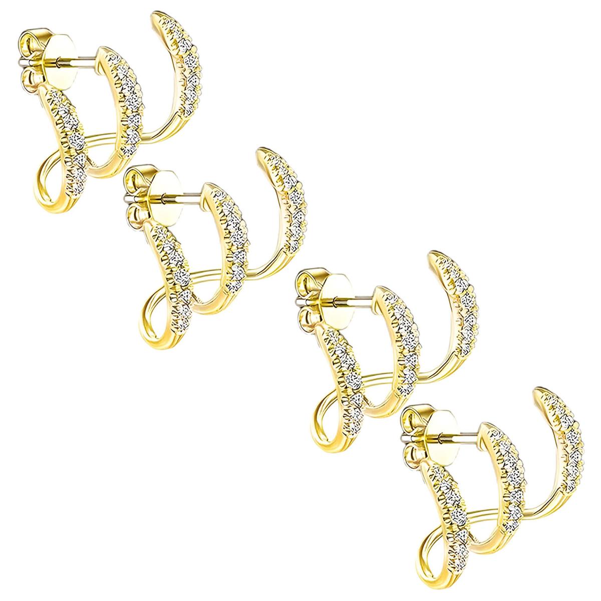 Pendientes Para Obsequios Ventdepot Mxcuv-002 2 Piezas Oro