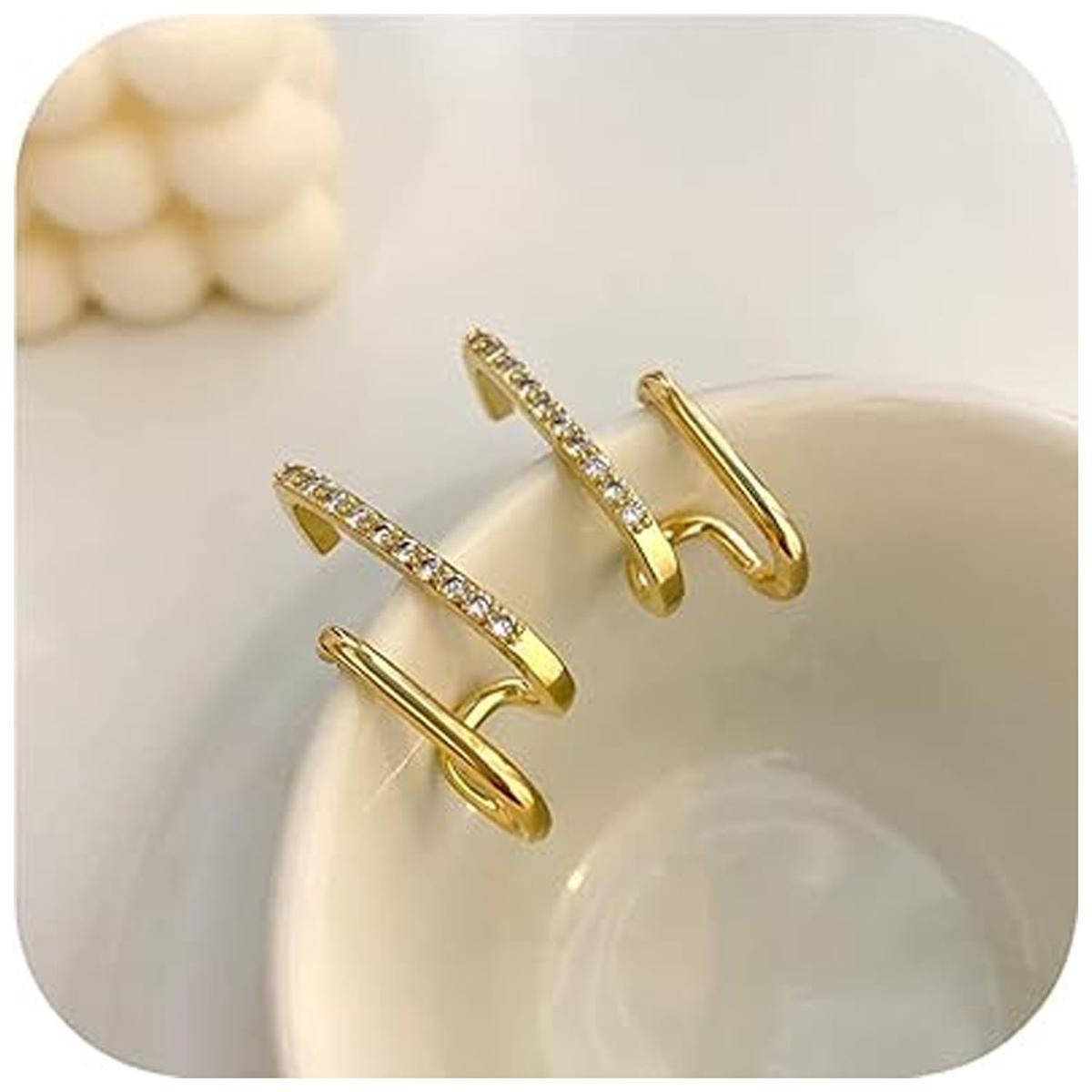 Foto 4 pulgar | Modernos Pendientes Ventdepot Mxrvz-001 1 Pieza Oro