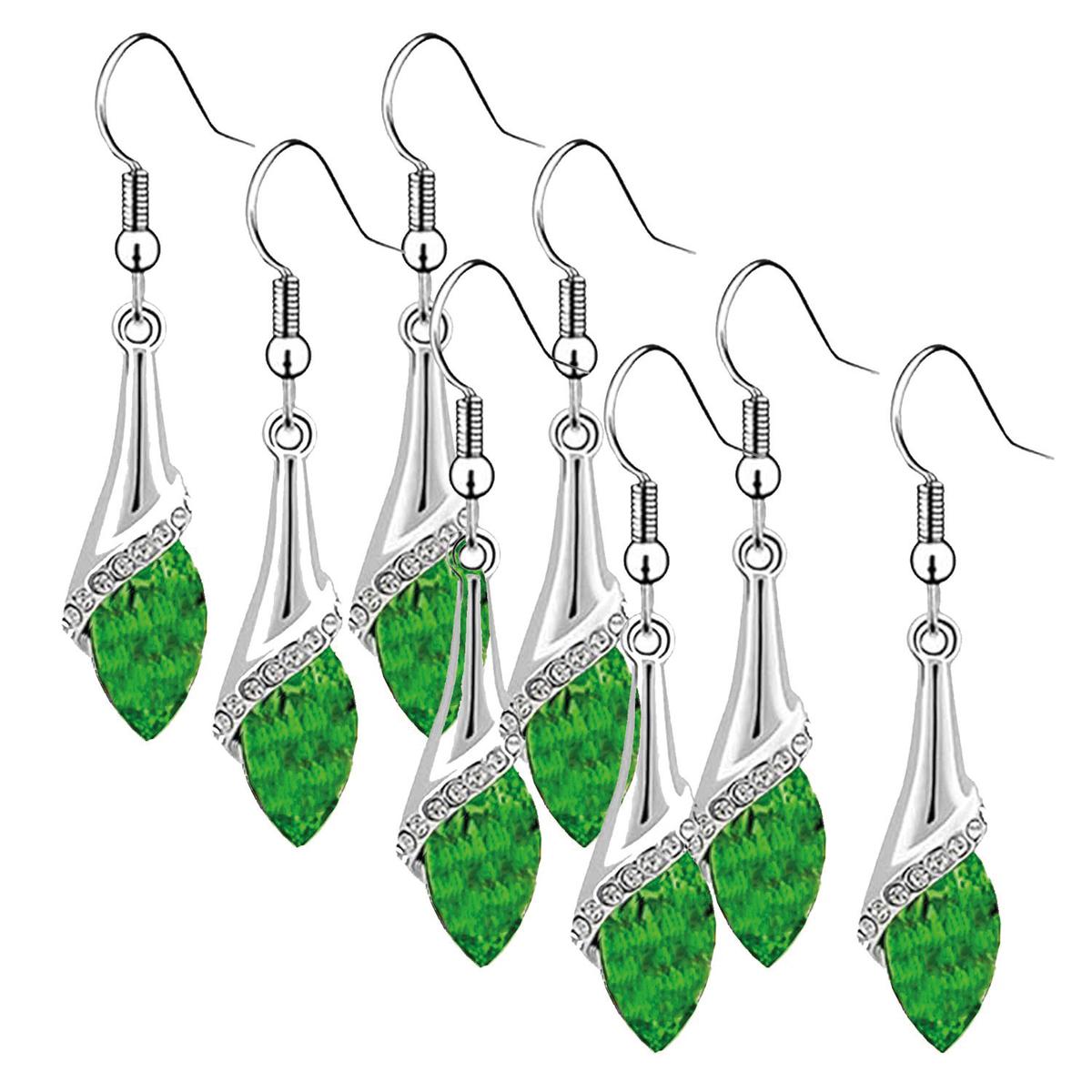 Foto 2 pulgar | Aretes Versatiles Ventdepot Mxzrp-004 4 Piezas Plata