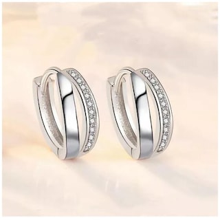 Foto 3 | Pendientes Modernos Ventdepot Mxinz-001 1 Pieza Plata