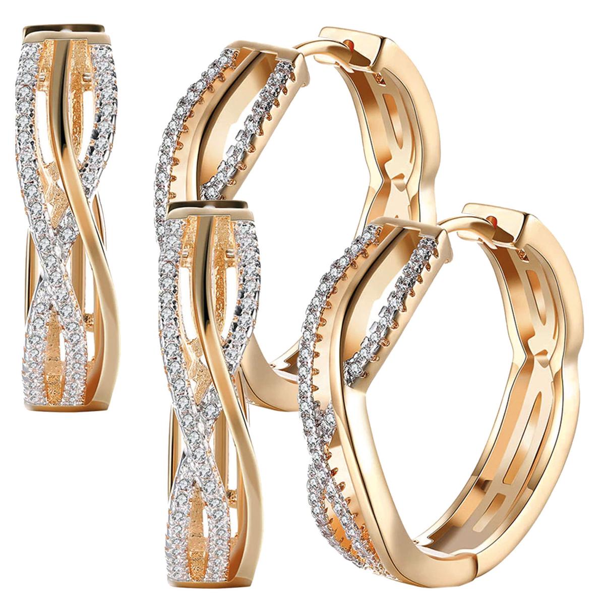 Arracadas Ventdepot Mxiaz-002 2 Piezas Oro