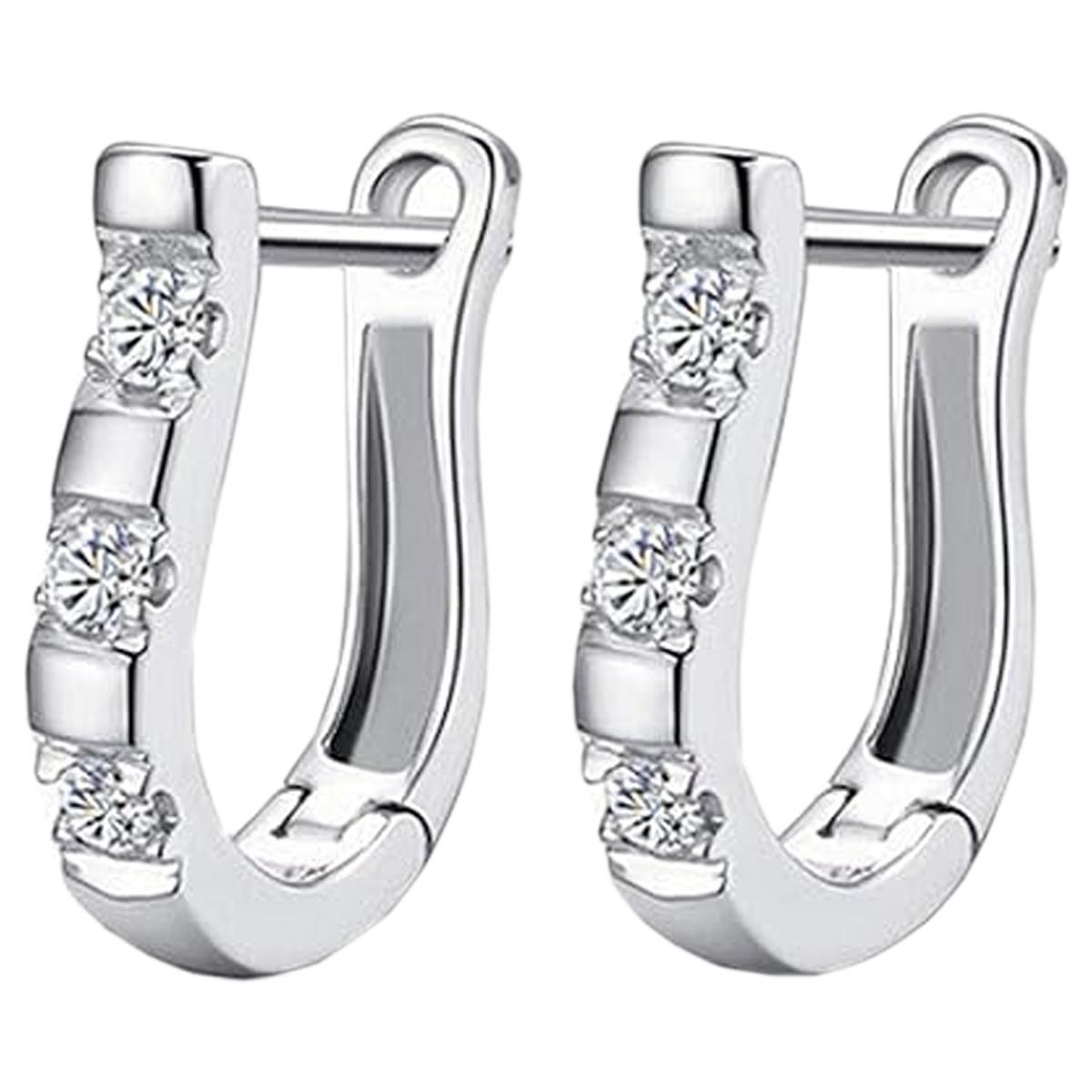 Pendientes De Herradura Ventdepot Mxohs-001 1 Pieza Plata