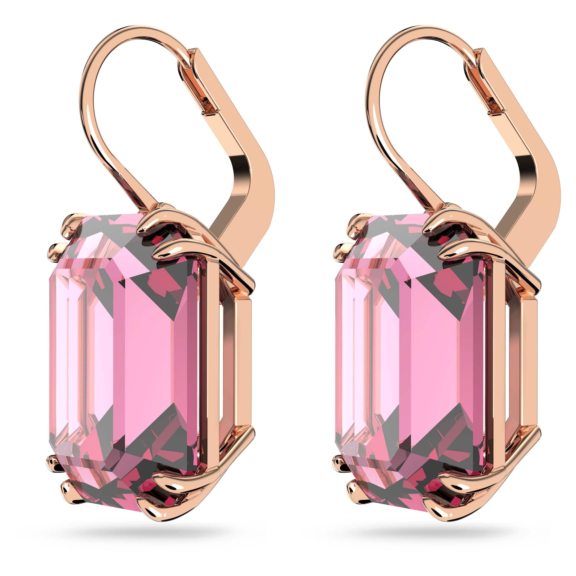 Foto 4 pulgar | Pendientes Swarovski Millenia De Cristal Tallado En Octágono Rosa - Venta Internacional.