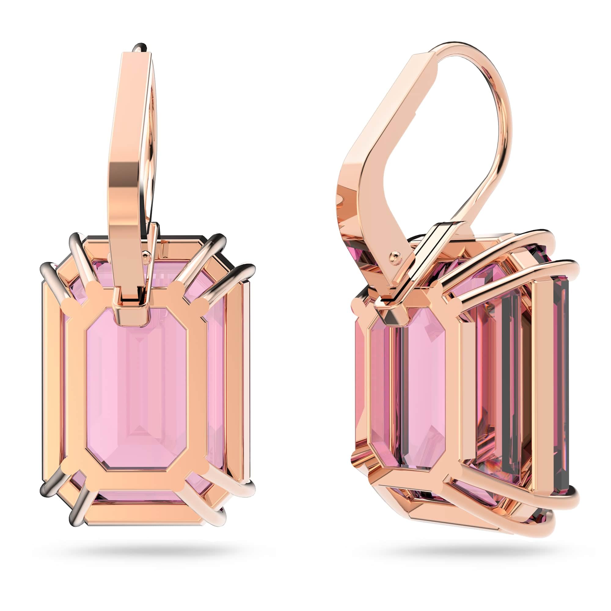 Foto 5 pulgar | Pendientes Swarovski Millenia De Cristal Tallado En Octágono Rosa - Venta Internacional.