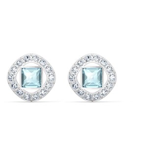 Foto 1 | Pendientes Swarovski Una Angelic Con Cristales Transparentes Y Aguamarina - Venta Internacional.