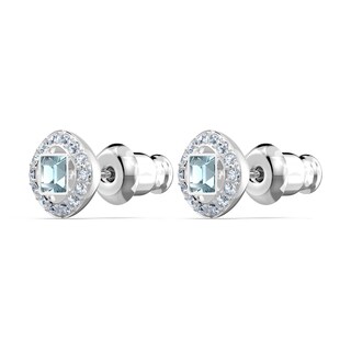 Foto 3 | Pendientes Swarovski Una Angelic Con Cristales Transparentes Y Aguamarina - Venta Internacional.