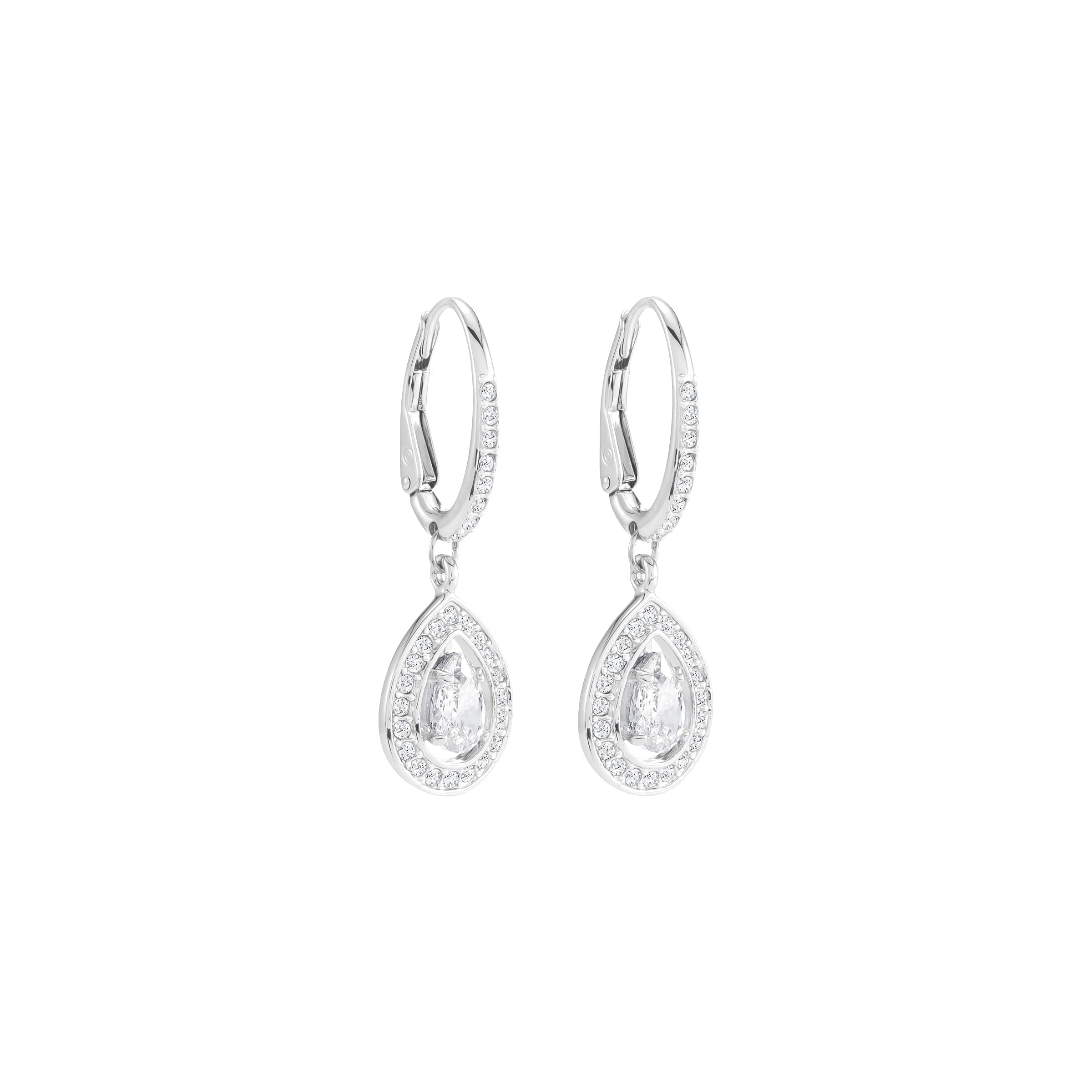 Foto 2 | Pendientes Swarovski Una Angelic Drop Con Cristal Transparente Pavé - Venta Internacional.