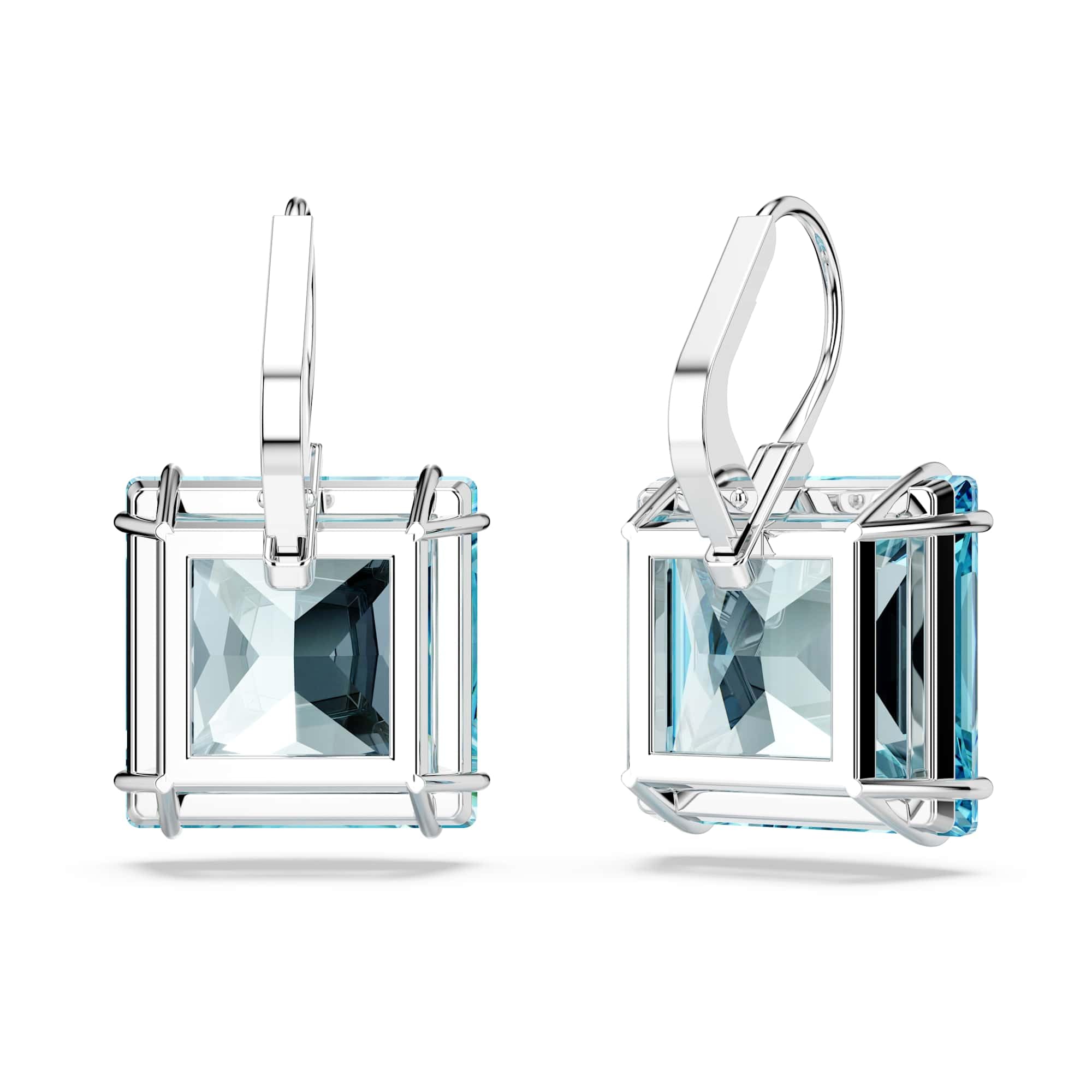 Foto 4 | Pendientes Swarovski Millenia Blue De Cristal Tallado Cuadrado - Venta Internacional.