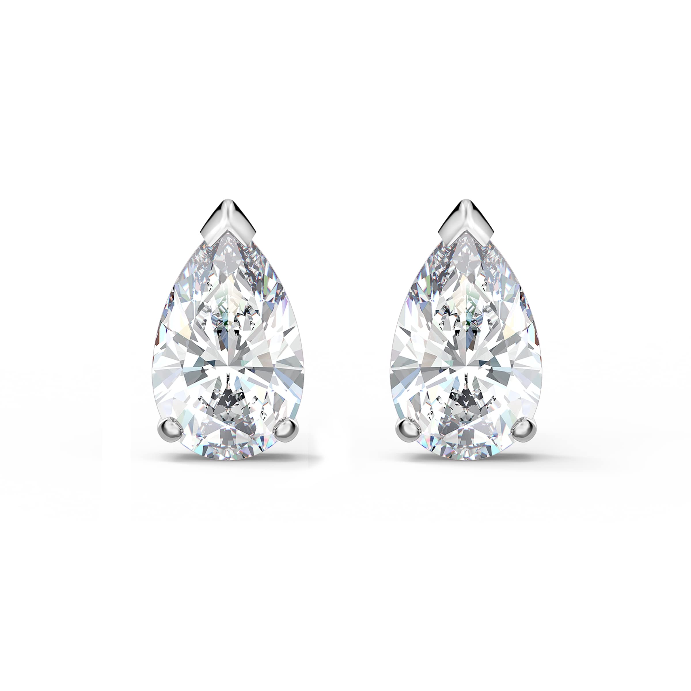 Pendientes Swarovski Stilla Attract Con Piedras Transparentes Talladas - Venta Internacional.