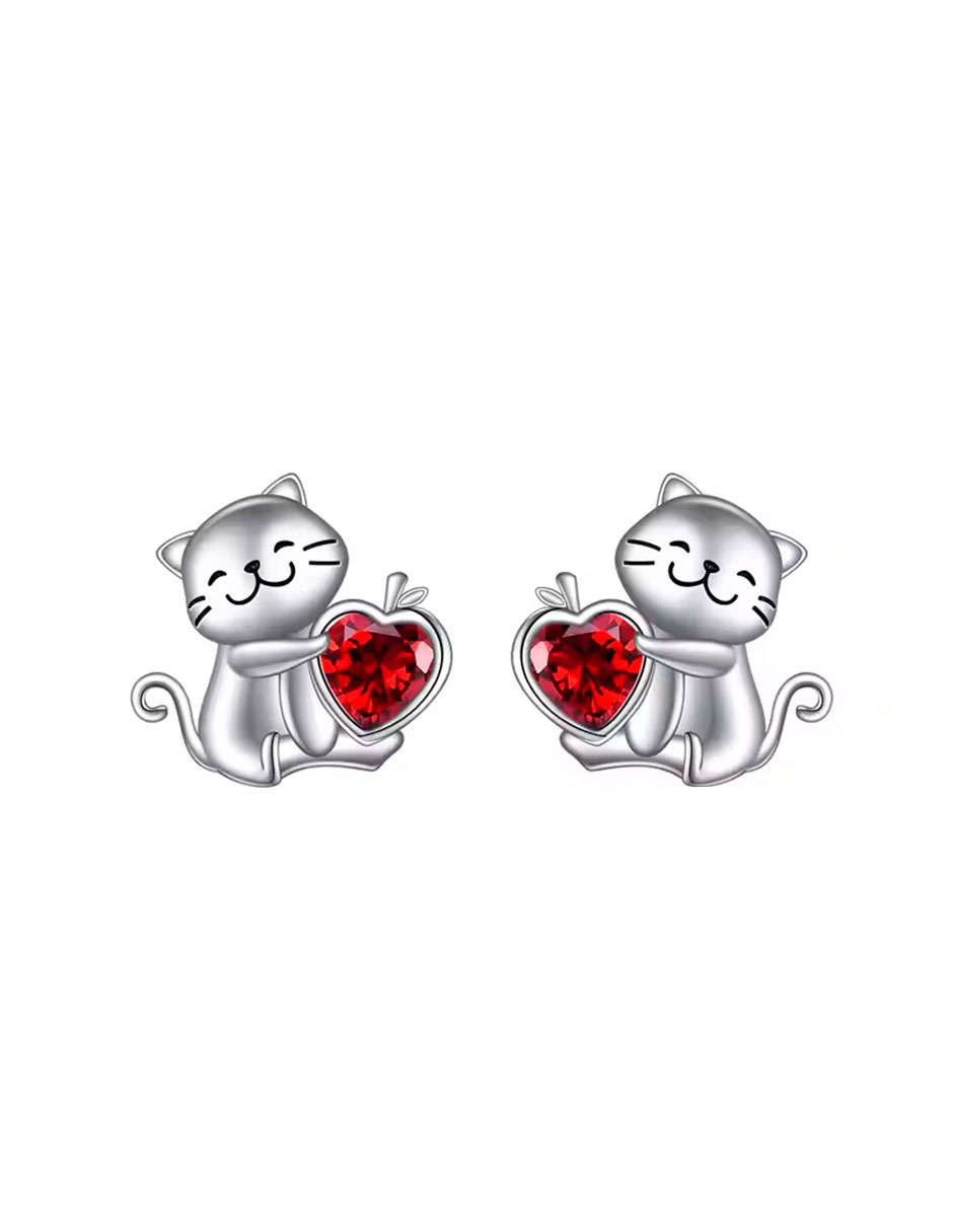 Foto 2 pulgar | Broquel De Gato Miow Kiki Season De Plata P 925 Zirconia
