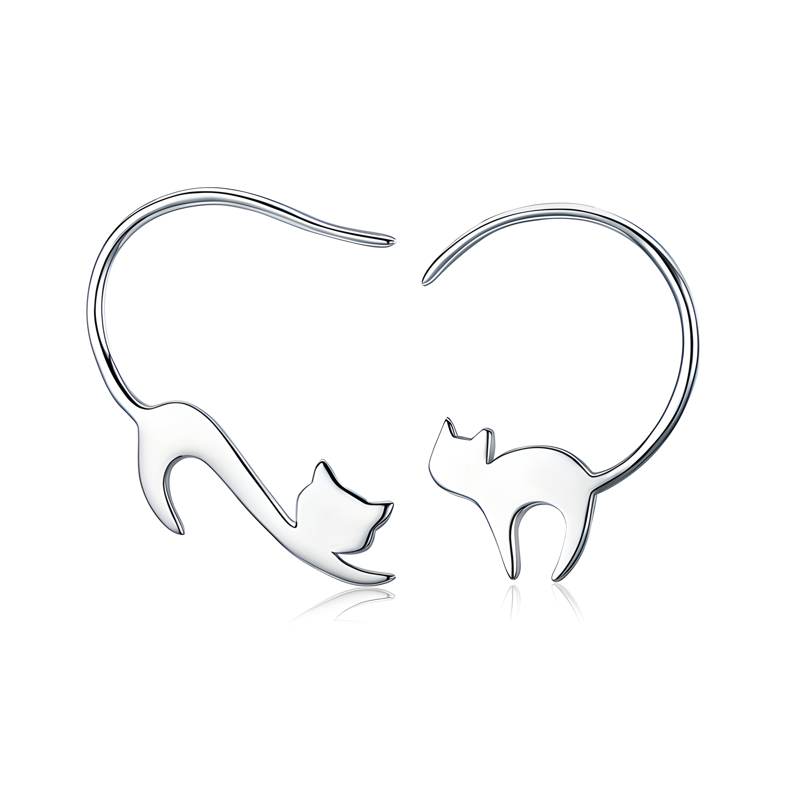 Arracadas De Gato Miow Kiki Season De Plata P 925