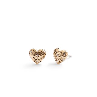 Foto 1 | Pendientes Con Forma De Corazón Acolchados Exclusivos De Coach Para Mujer - Venta Internacional.