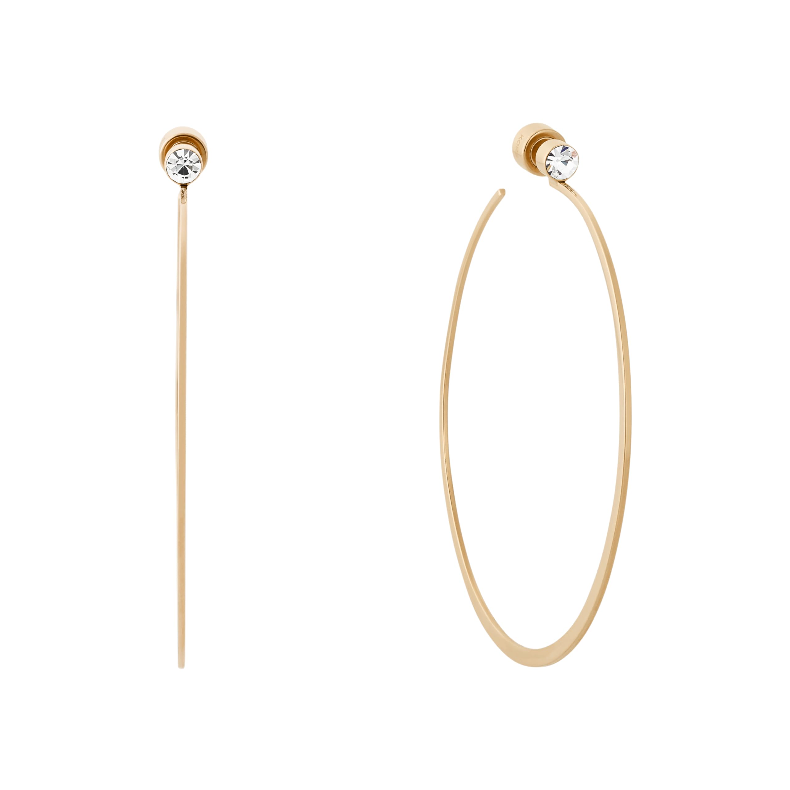 Foto 2 pulgar | Pendientes de Aro Michael Kors Whisper de Acero Inoxidable para Mujer - Venta Internacional