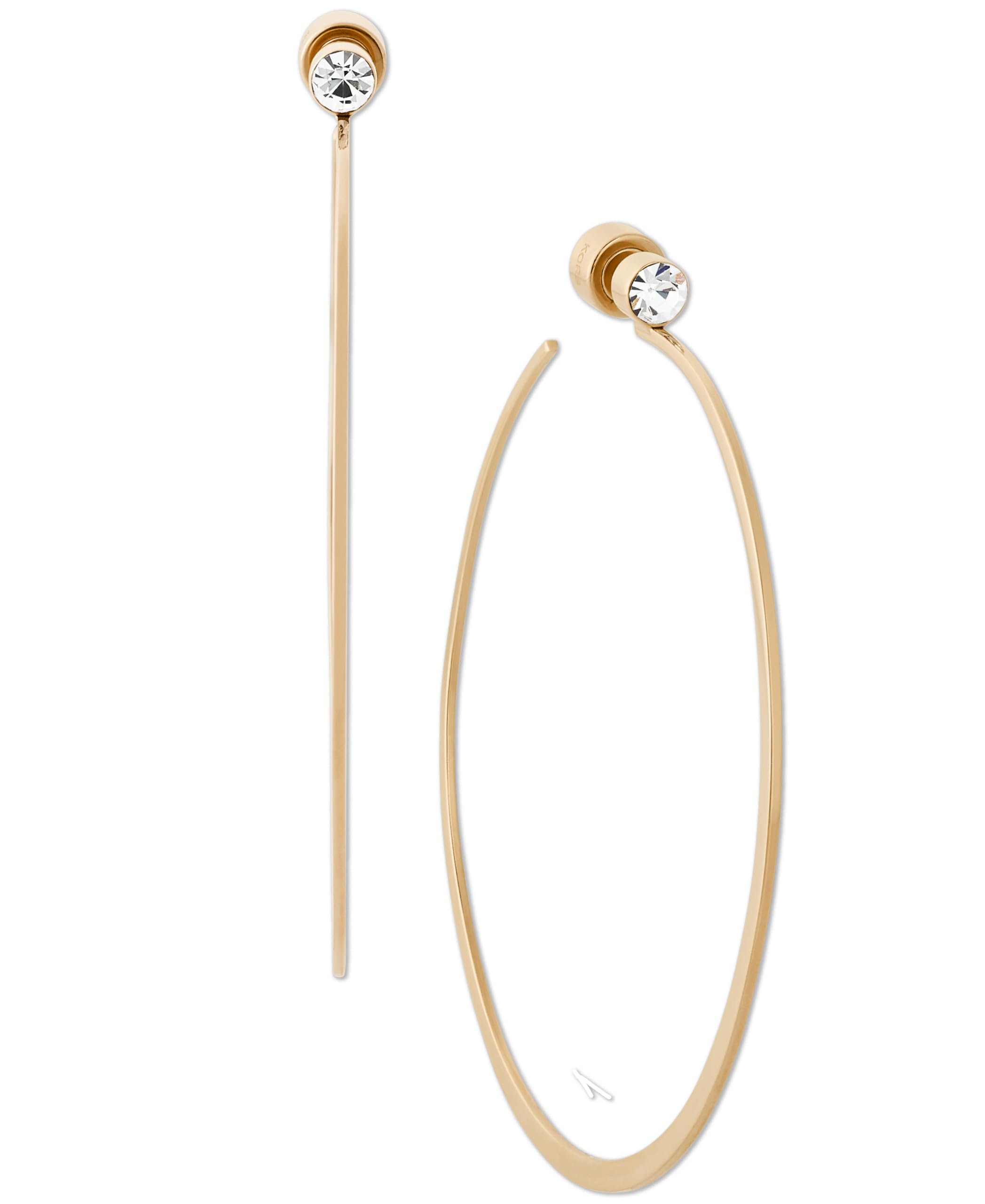 Foto 3 pulgar | Pendientes de Aro Michael Kors Whisper de Acero Inoxidable para Mujer - Venta Internacional
