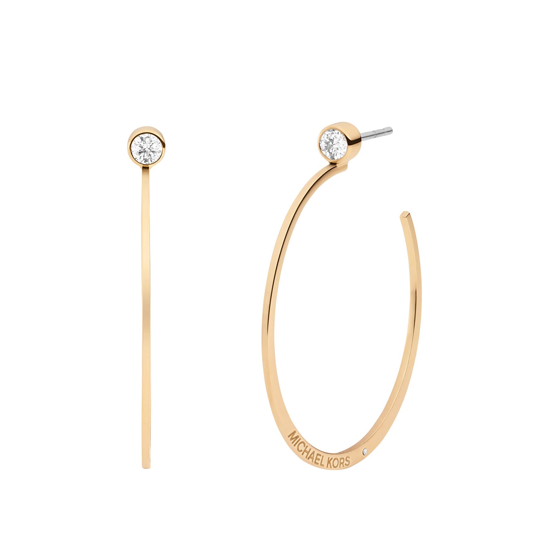 Foto 2 pulgar | Pendientes de Aro Michael Kors de Acero Inoxidable para Mujer - Venta Internacional
