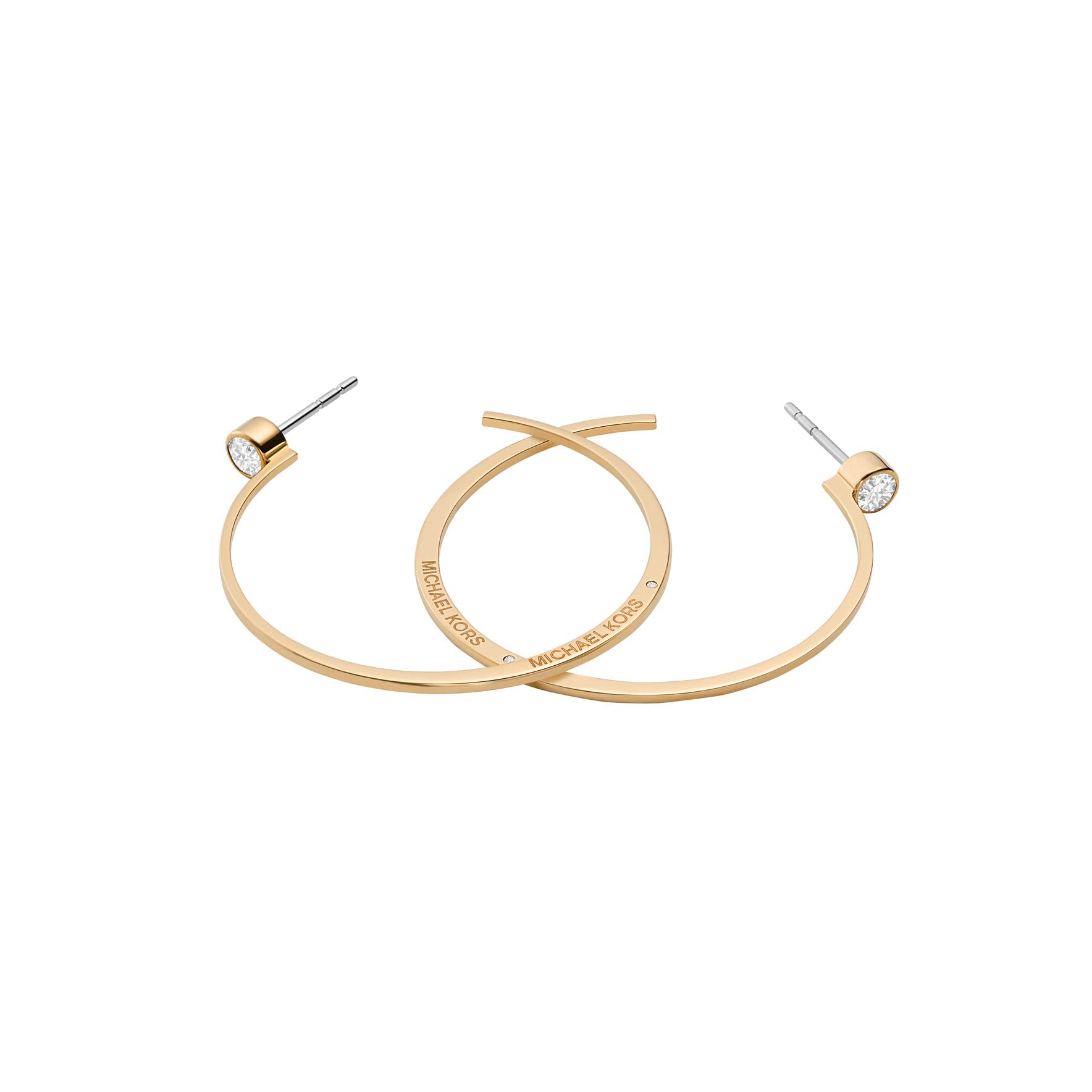 Foto 3 pulgar | Pendientes de Aro Michael Kors de Acero Inoxidable para Mujer - Venta Internacional