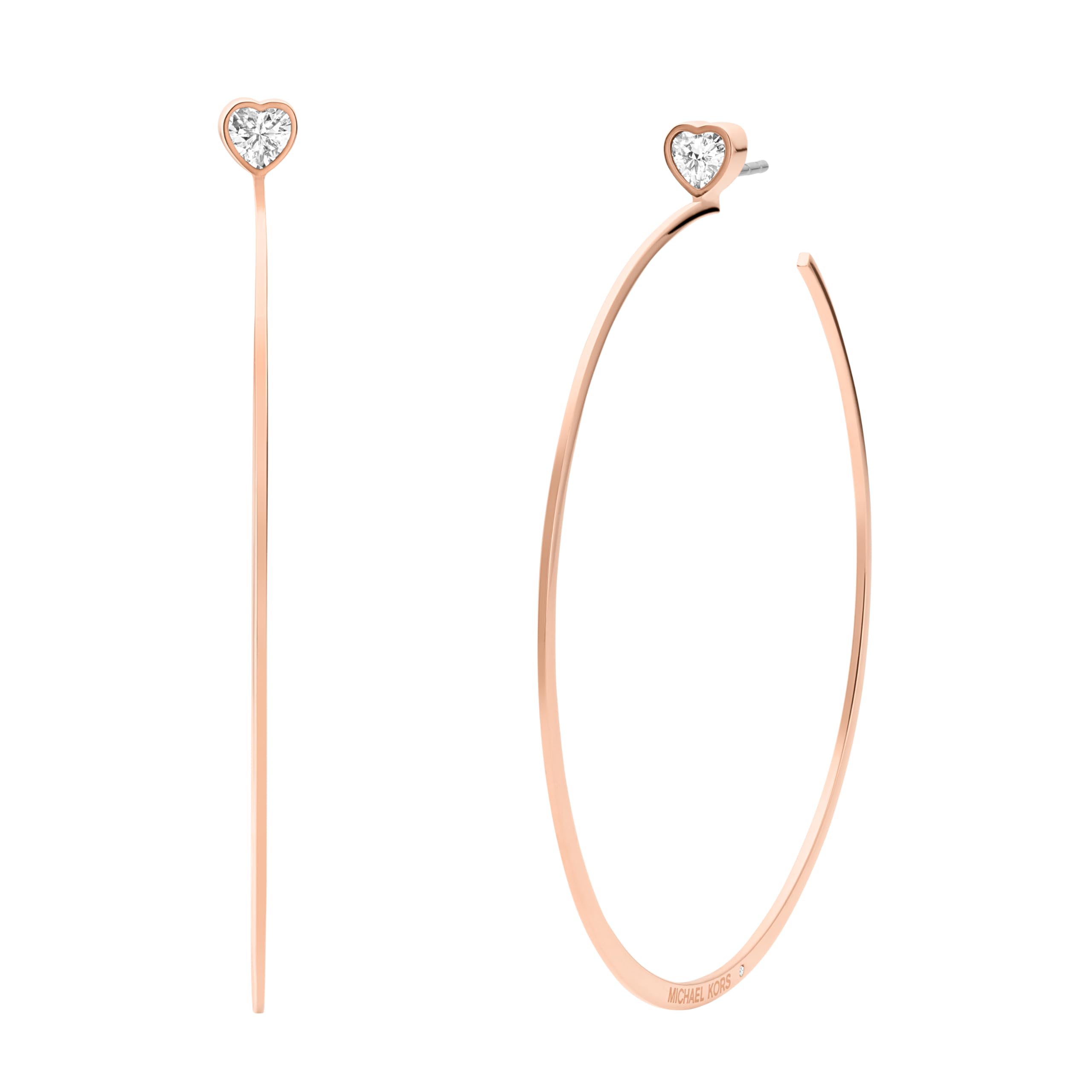 Foto 2 pulgar | Pendientes Michael Kors Hoop de Acero Inoxidable en Oro Rosa para Mujer - Venta Internacional