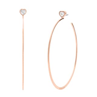 Foto 1 | Pendientes Michael Kors Hoop de Acero Inoxidable en Oro Rosa para Mujer - Venta Internacional