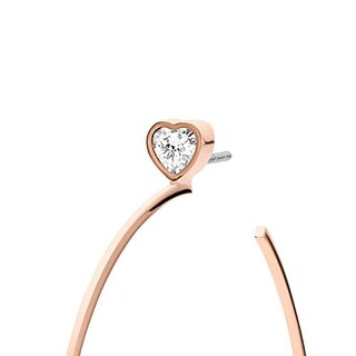 Foto 3 | Pendientes Michael Kors Hoop de Acero Inoxidable en Oro Rosa para Mujer - Venta Internacional