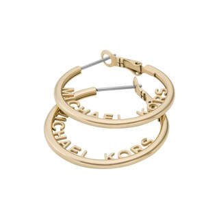 Foto 2 | Pendientes Michael Kors Mk Logo Hoop de Acero Inoxidable para Mujer - Venta Internacional