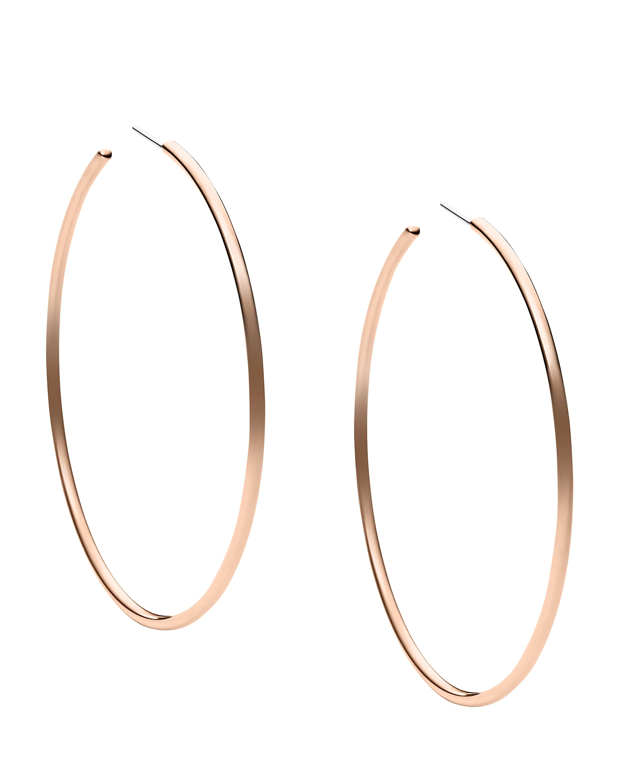 Foto 1 | Pendientes Michael Kors con Forma de Aro Grande de Latón y Oro Rosa para Mujer - Venta Internacional