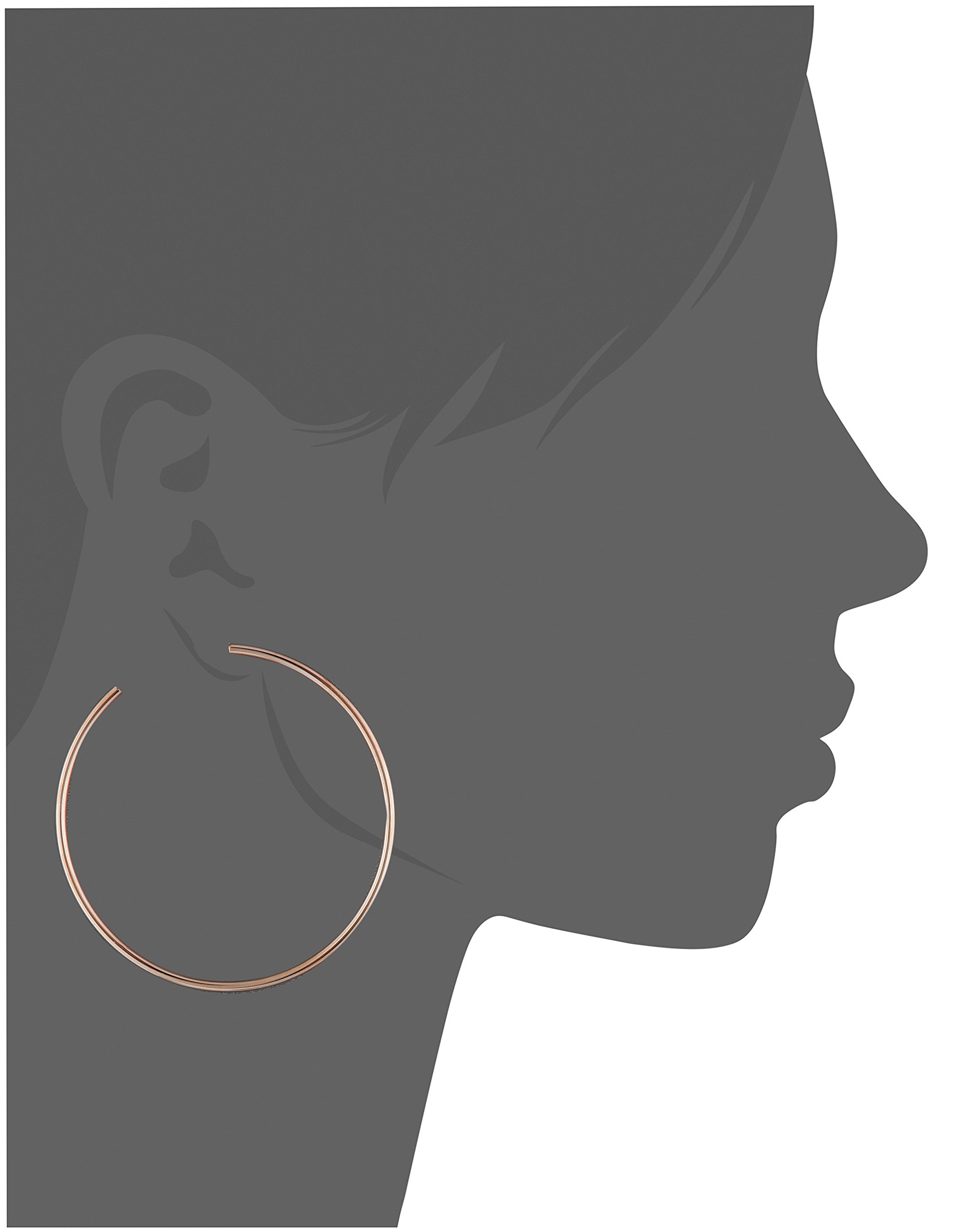 Foto 6 pulgar | Pendientes Michael Kors con Forma de Aro Grande de Latón y Oro Rosa para Mujer - Venta Internacional