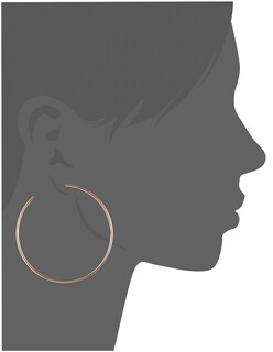 Foto 5 | Pendientes Michael Kors con Forma de Aro Grande de Latón y Oro Rosa para Mujer - Venta Internacional