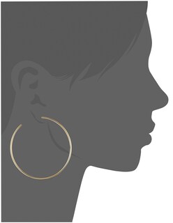 Foto 5 | Pendientes Michael Kors de Latón con Forma de Aro Grande Dorado para Mujer - Venta Internacional