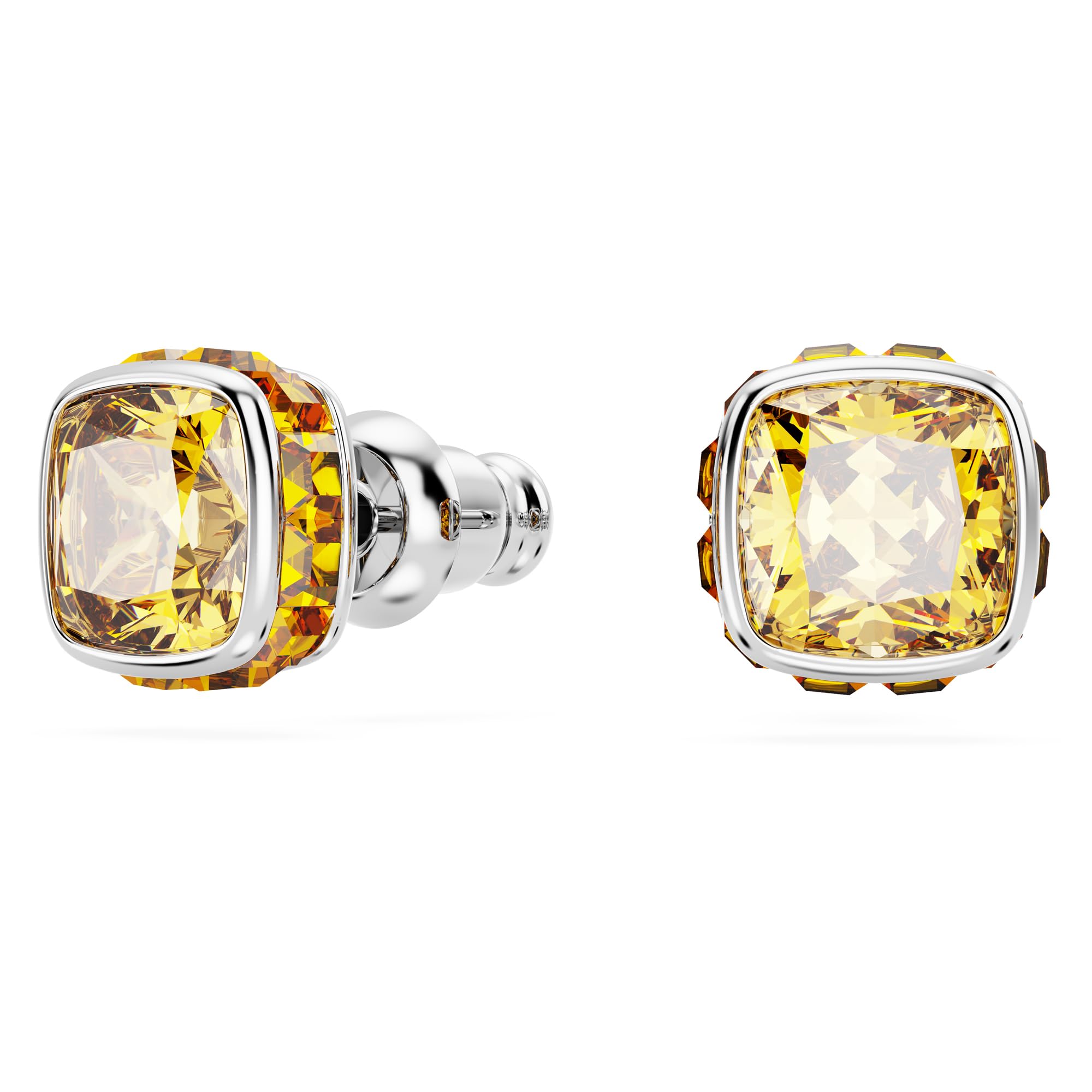 Foto 3 pulgar | Pendientes De Tuerca Con Piedra Natal De Noviembre De Swarovski, Piedra Amarilla - Venta Internacional.