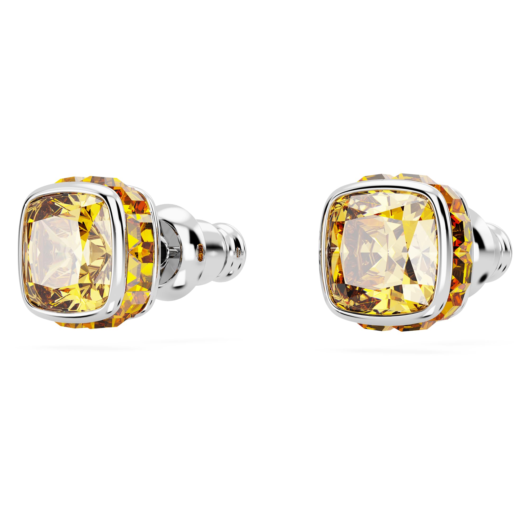 Foto 4 pulgar | Pendientes De Tuerca Con Piedra Natal De Noviembre De Swarovski, Piedra Amarilla - Venta Internacional.