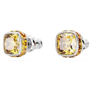 Foto 3 | Pendientes De Tuerca Con Piedra Natal De Noviembre De Swarovski, Piedra Amarilla - Venta Internacional.