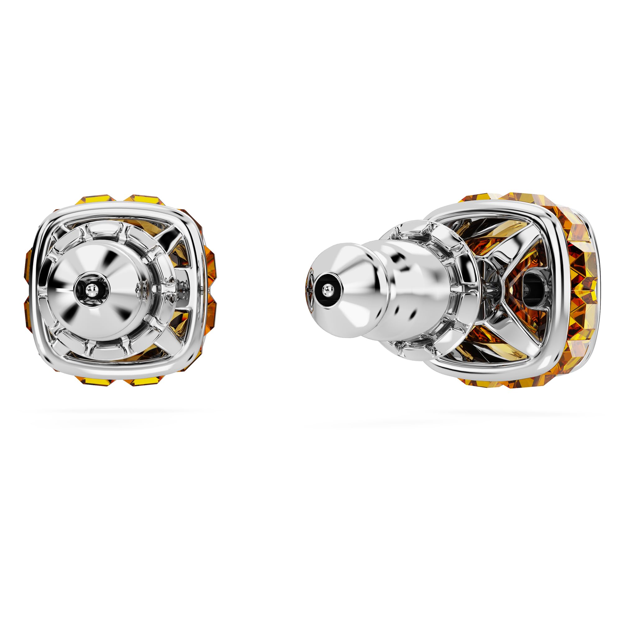 Foto 5 pulgar | Pendientes De Tuerca Con Piedra Natal De Noviembre De Swarovski, Piedra Amarilla - Venta Internacional.