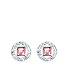 Foto 1 | Pendientes Swarovski Una Angelic Con Cristales Rosas Y Transparentes - Venta Internacional.