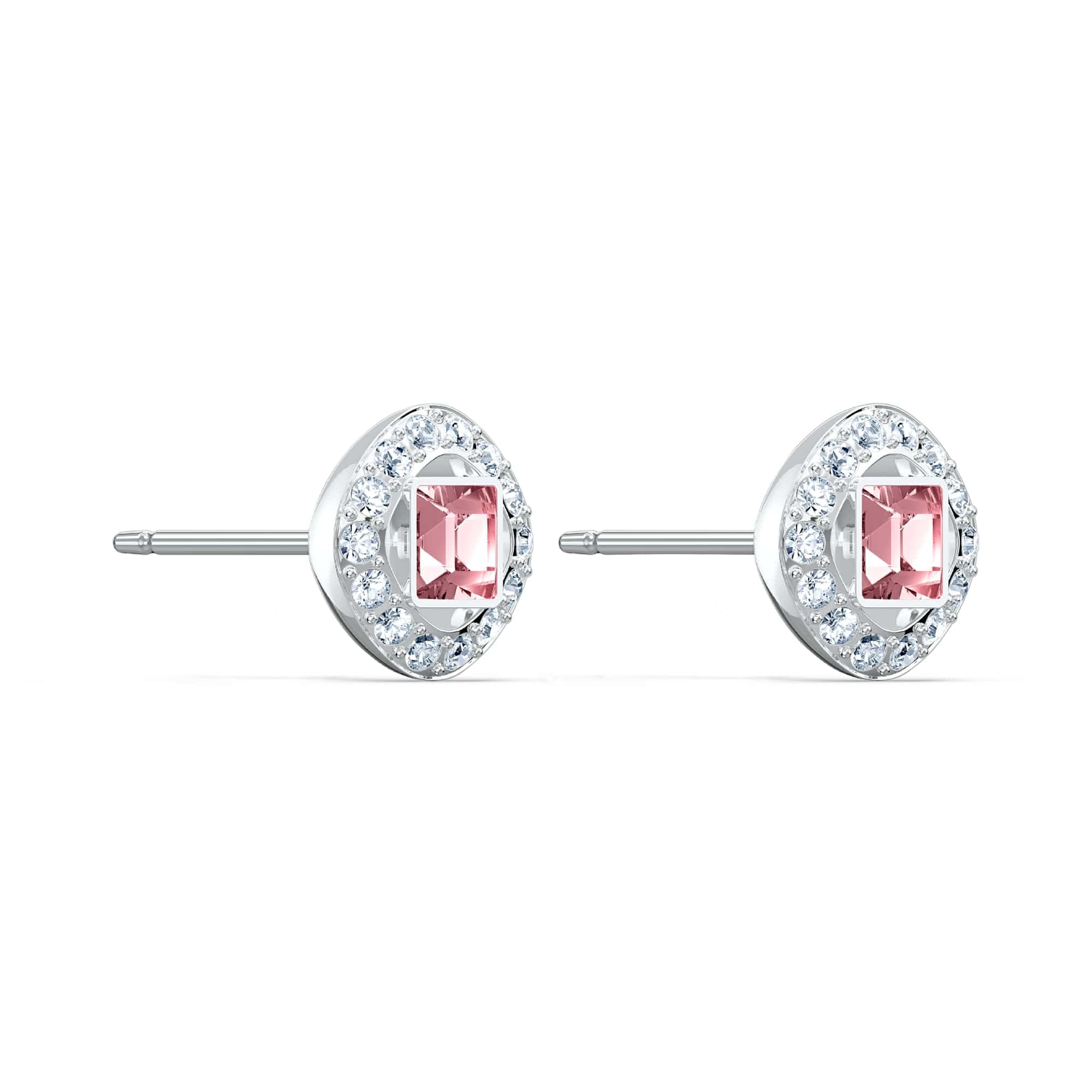 Foto 3 | Pendientes Swarovski Una Angelic Con Cristales Rosas Y Transparentes - Venta Internacional.