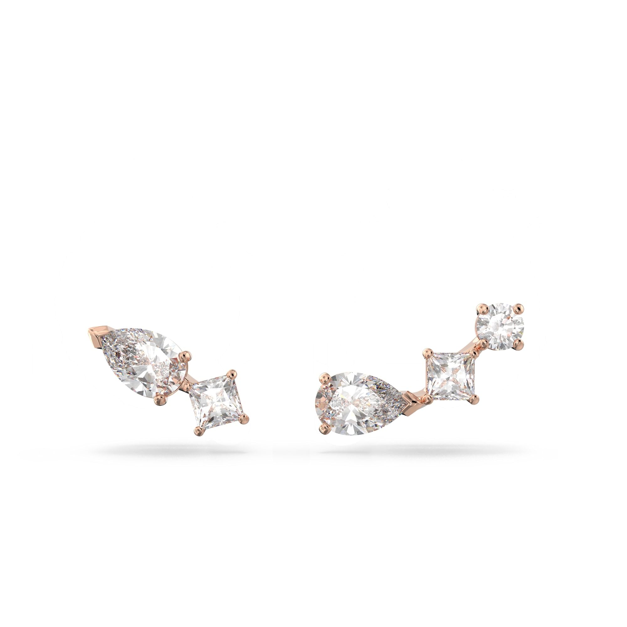 Foto 2 pulgar | Pendientes Swarovski Attract White Con Acabado En Tono Oro Rosa - Venta Internacional.