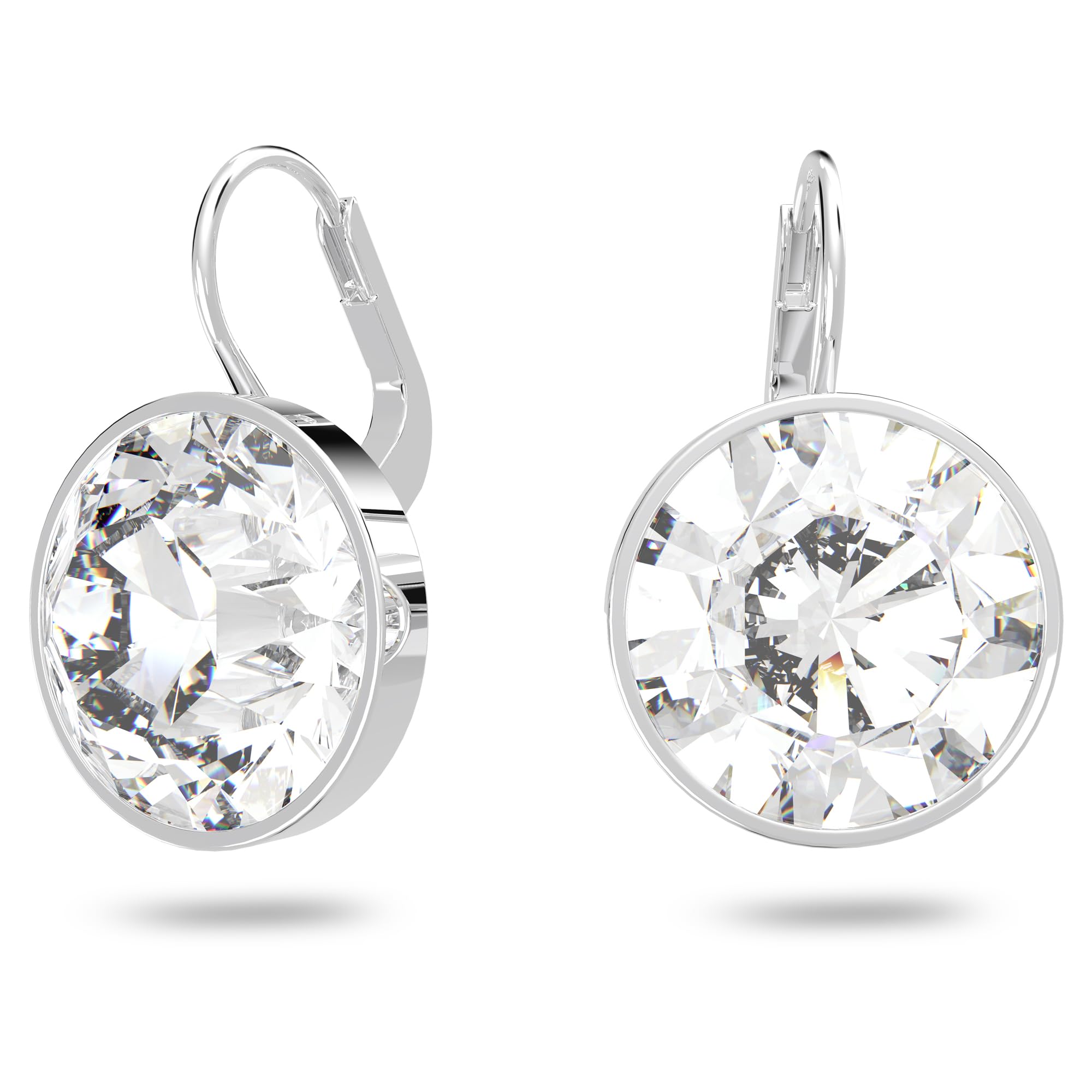 Foto 2 pulgar | Pendientes Swarovski Bella Circulares Con Cristales Transparentes Rodio - Venta Internacional.