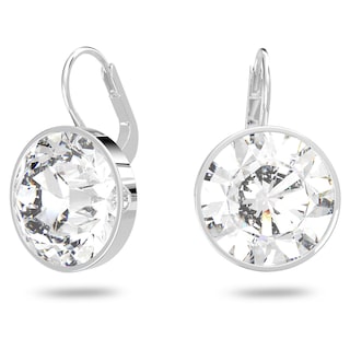 Foto 1 | Pendientes Swarovski Bella Circulares Con Cristales Transparentes Rodio - Venta Internacional.