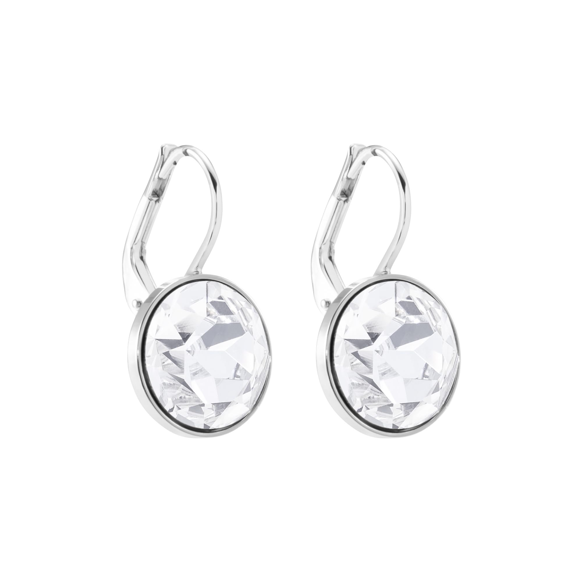 Foto 4 pulgar | Pendientes Swarovski Bella Circulares Con Cristales Transparentes Rodio - Venta Internacional.